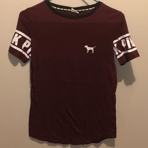 VICTORIAS SECRET PINK SHORT SLEEVE SHIRT